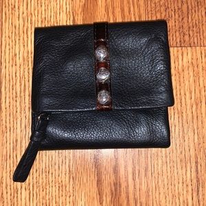 Brighton Women's Black Nolita Shimmer Small Wallet-brand new!